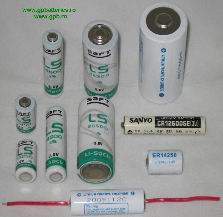 Baterie litiu Saft - Franta 1/2AA 3,6 volti 14250