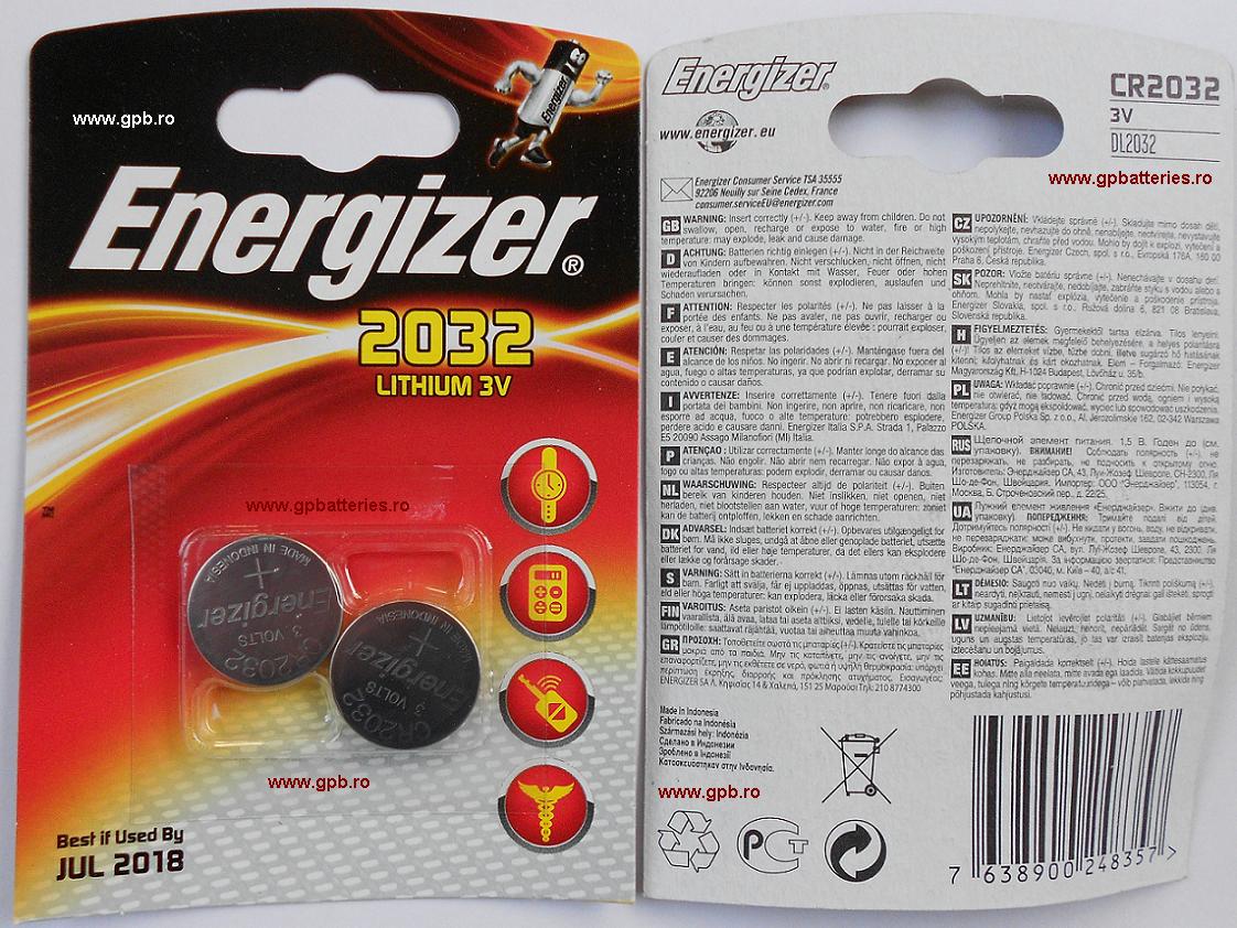 Baterie litiu CR2032 Energizer