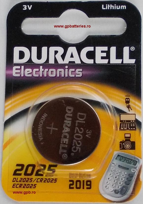 Baterie litium CR2025 DuraCell 3 volti