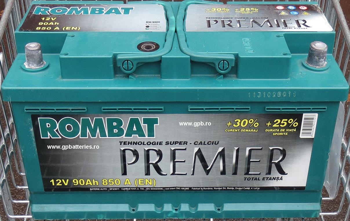 Acumulator auto 12V Rombat Premier 90A