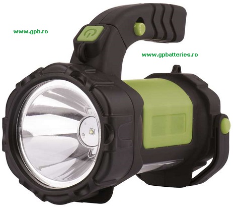 Lanterna tip proiector reincarcabil cu led 3W + 12 leduri incarcare 12/220V Emos P4517 (NEW P4526)