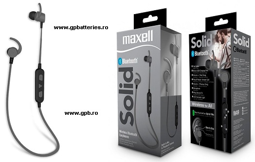 Maxell casca bluetooth SOLID BT100 black 303980