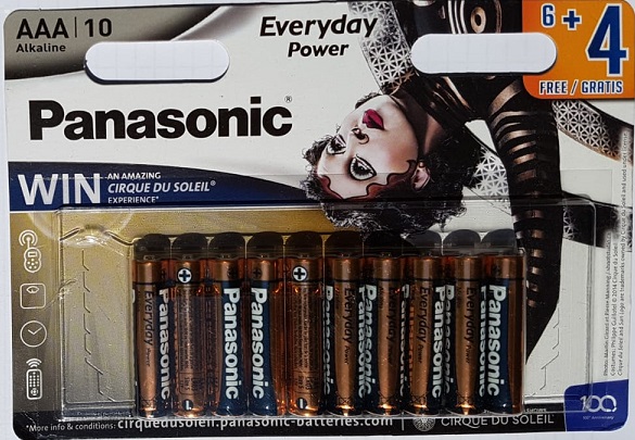 Panasonic baterie alcalina AAA (LR3) Everyday Power Bronze Blister 10