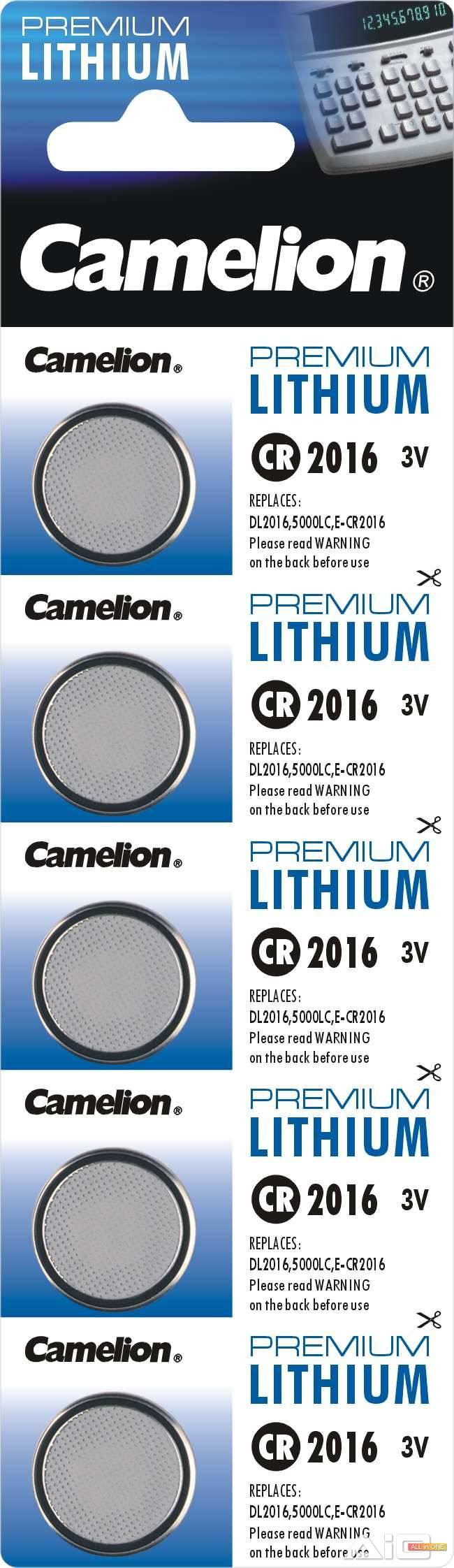 Baterie litiu CR2016 Camelion Germania blister 5