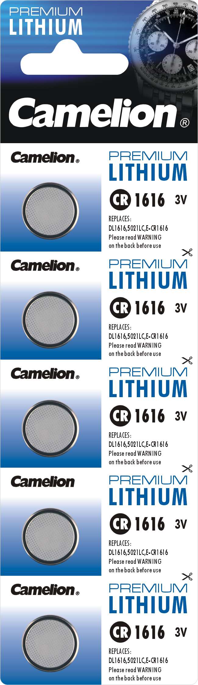 Baterie litiu CR1616 Camelion Germania blister 5