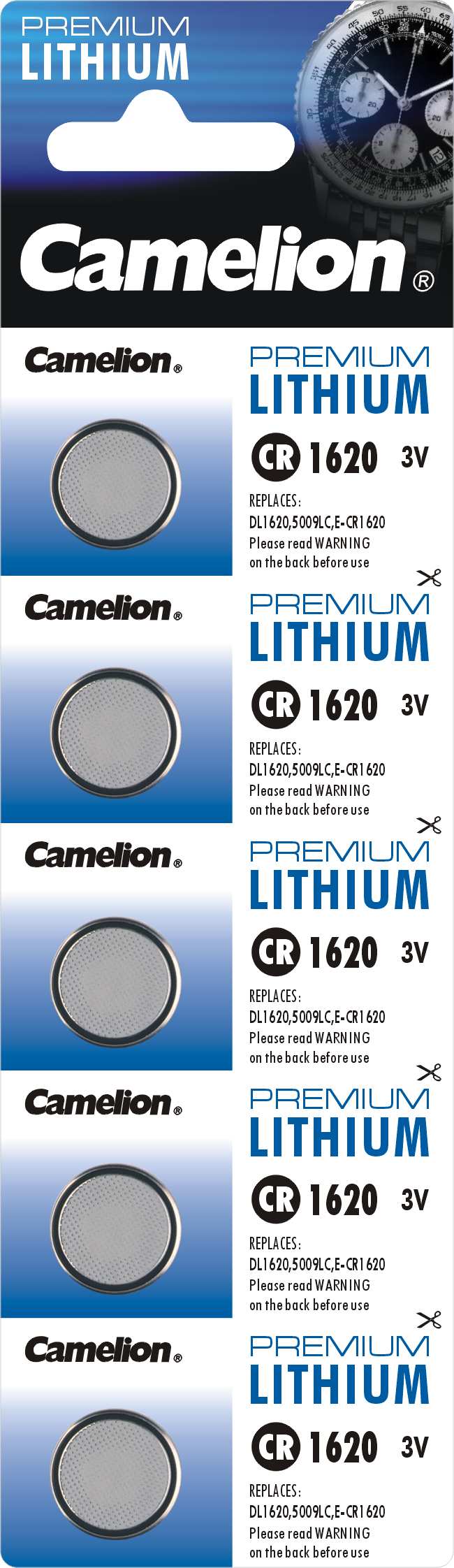 Baterie litiu CR1620 Camelion Germania blister 5