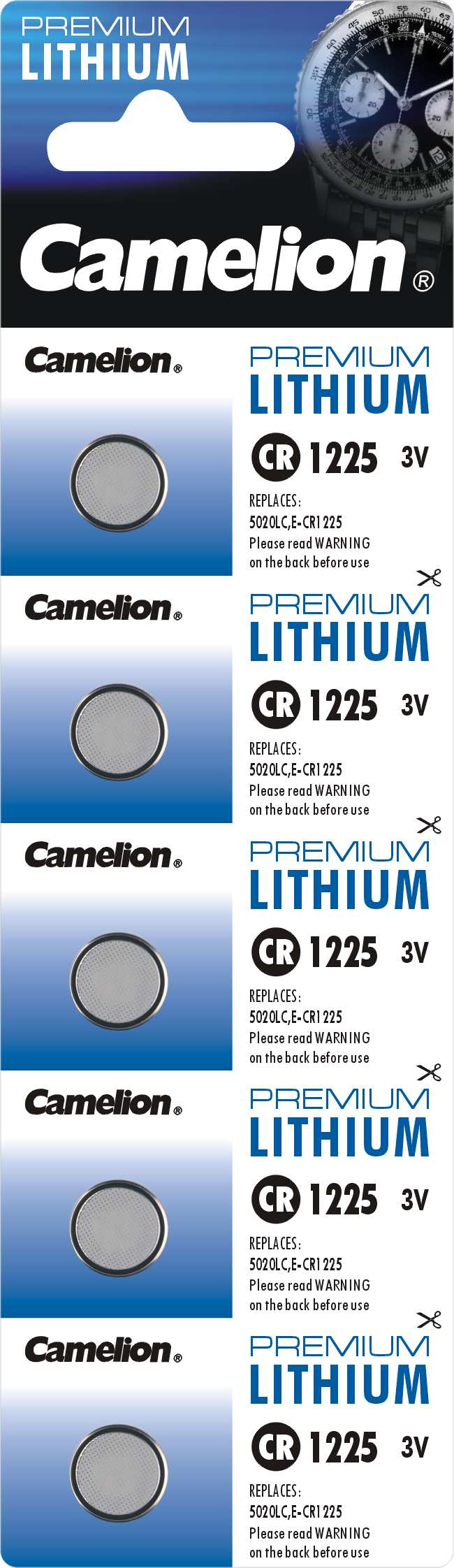 Baterie litiu CR1225 Camelion Germania blister 5