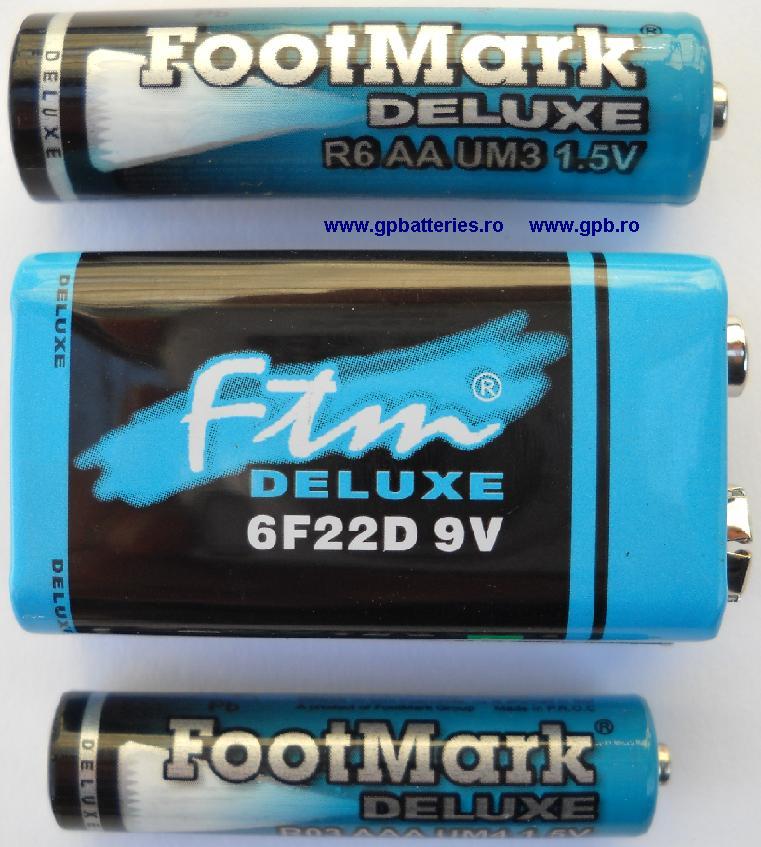 Baterie FootMark AAA R3 DeLuxe