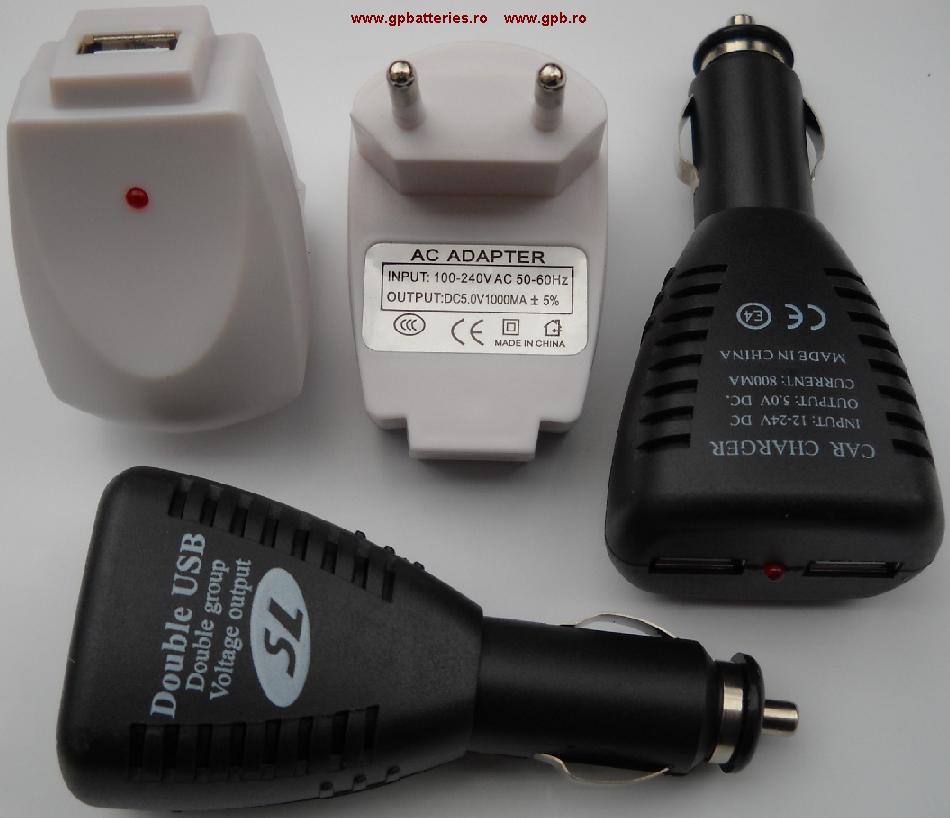 Alimentator (incarcator) MP3 de la retea (230V) la USB 5V
