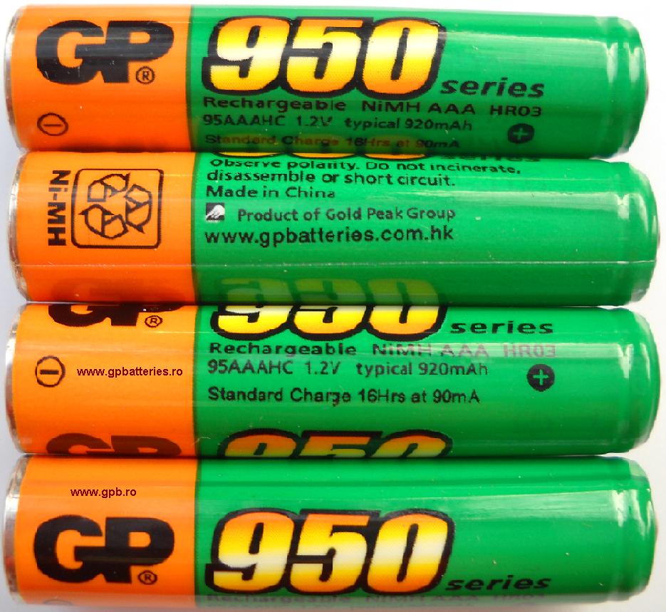 Acumulator Ni-MH AAA R3 950 GP Batteries Ni-MH