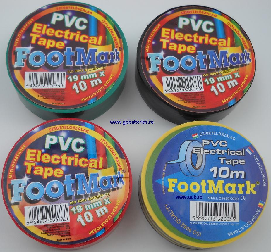 Banda Electroizolanta galben-verde 10m 19mm FootMark FTM