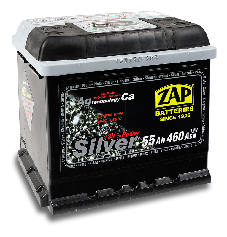 Acumulator auto ZAP Silver 12V 55A