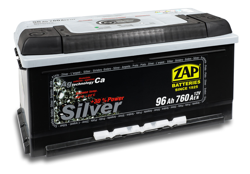 Acumulator auto ZAP 12V 96A Silver