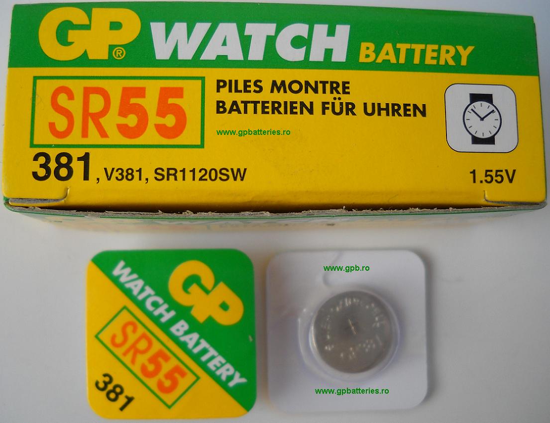 Baterie 381 GP Batteries SR55