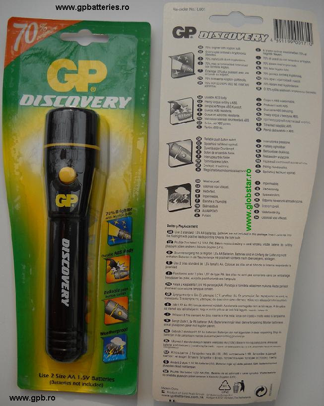 Lanterna L001 Discovery GP Batteries