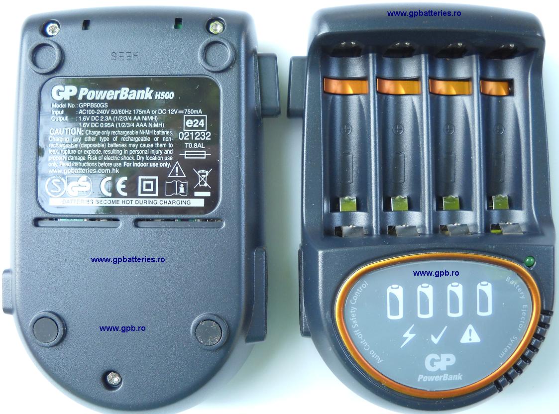 Incarcator GP Batteries PB50 fara acumulatori