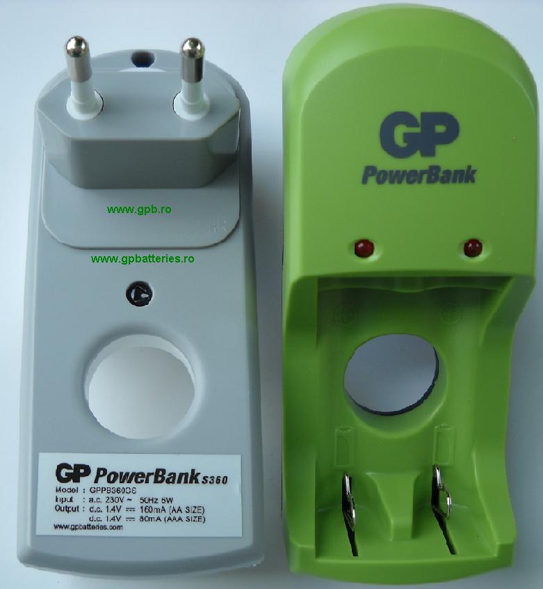 Incarcator GP Batteries PB360 fara acumulatori