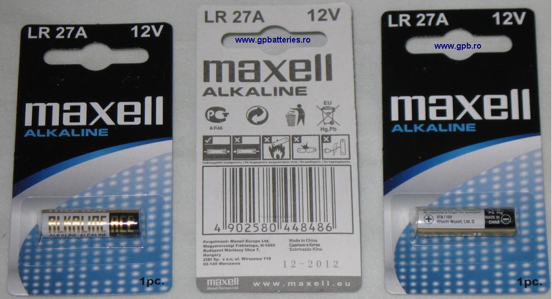 Baterie alcalina 27A 12V Maxell