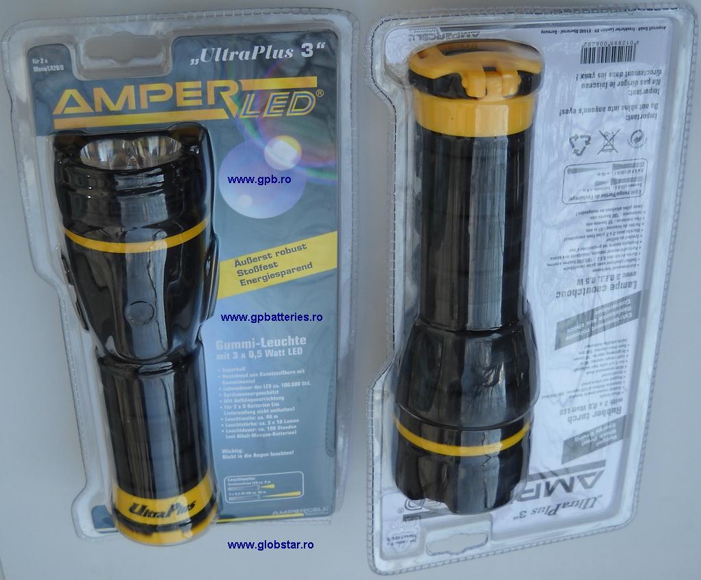 Lanterna AmperLed UltraPlus 3 LED