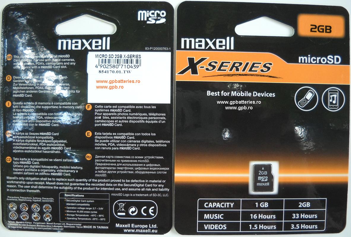 MicroSD 2Gb Maxell