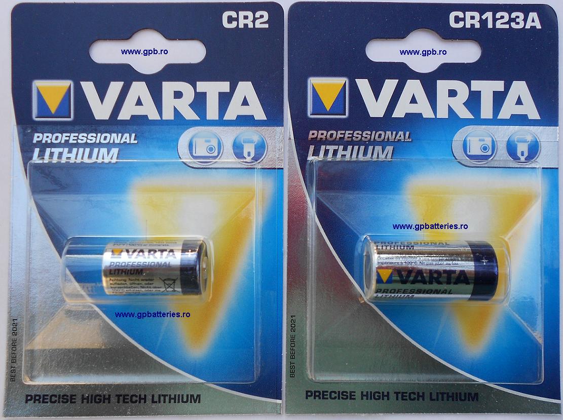 Baterie CR123A litiu 3V Varta