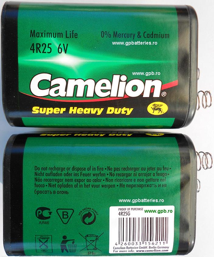 Camelion Germania baterie Long Life Super Heavy Duty 4R25 6V tip 
