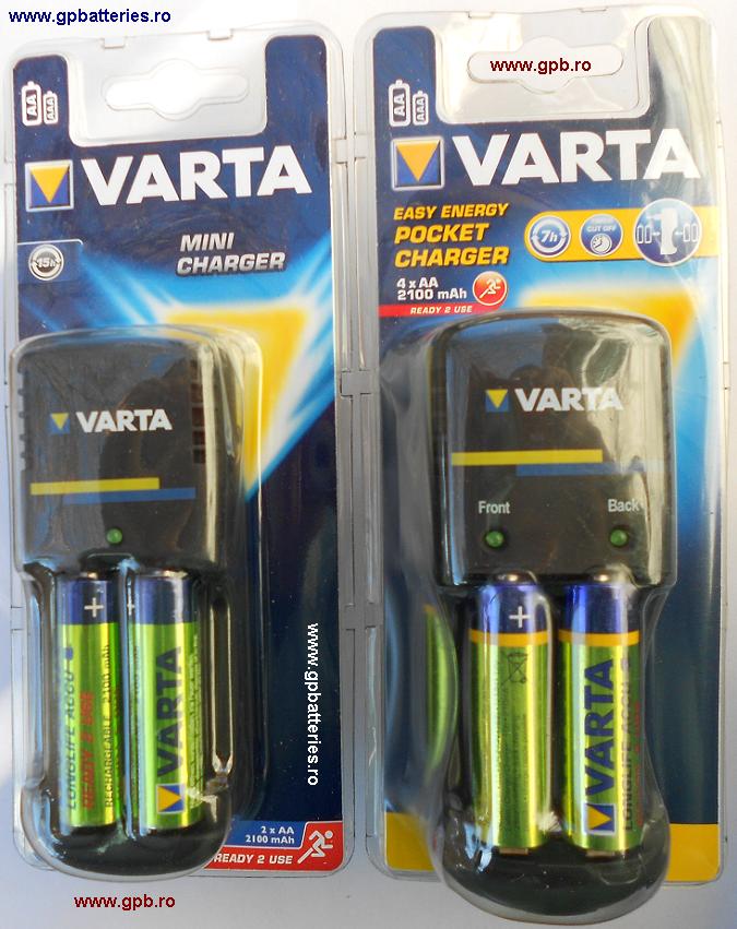 Incarcator Varta PoketCharger include 4 acumulatori Ready for USE 