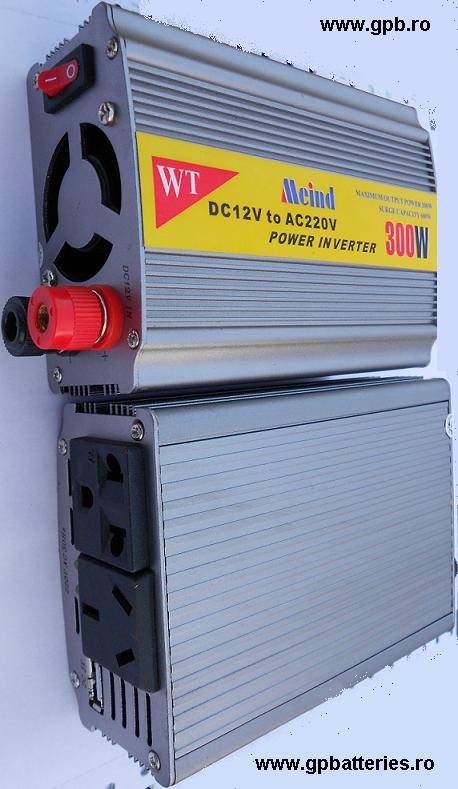 Convertor de la 12V la 220-230V maxim 300W