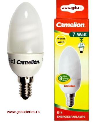 Bec economic Camelion Germania lumanare E14 7W warm 25W C-7W-E14C