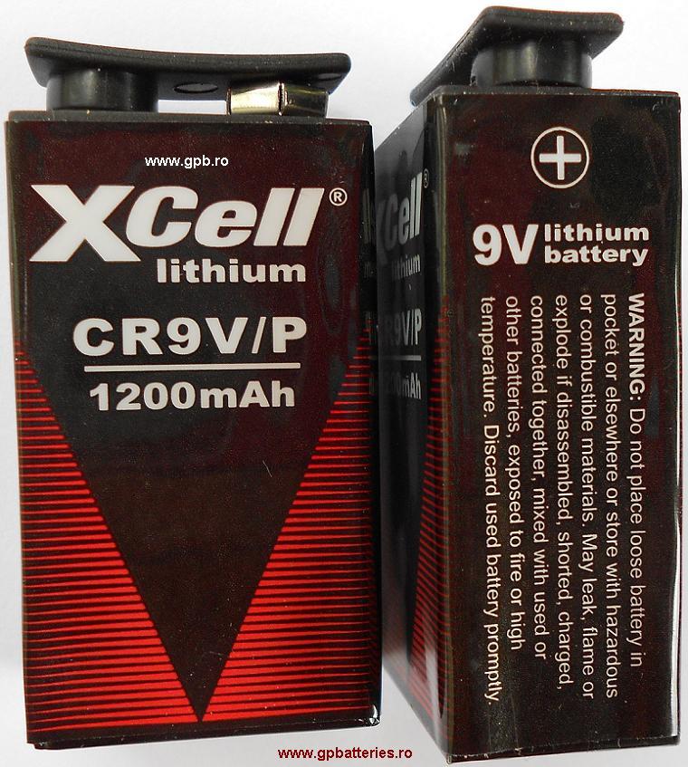 Baterie litiu 9V X-Cell din Germania