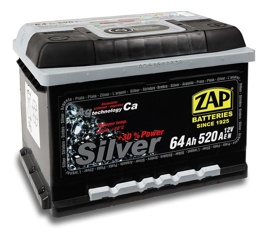 Acumulator auto ZAP Silver 12V 64A