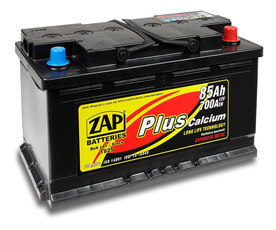 Acumulator auto ZAP 12V 85A PLUS 