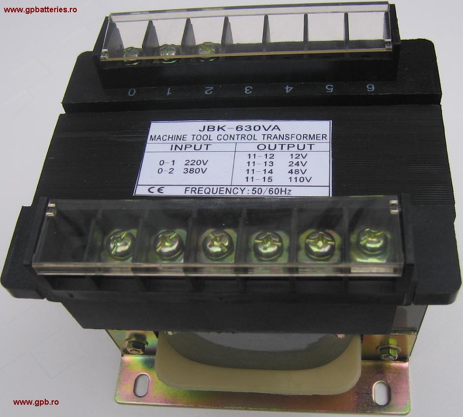 Transformator 220V / 380V cu iesiri de 12V 24V 48V 110V 630VA