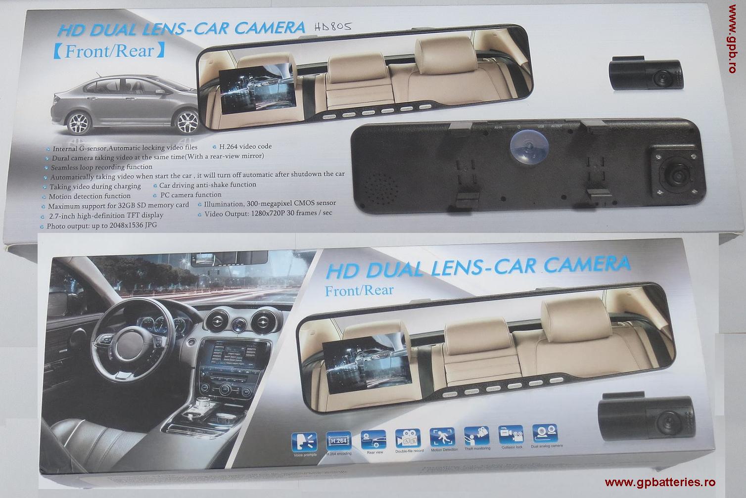 Camera Video dubla Auto HD805
