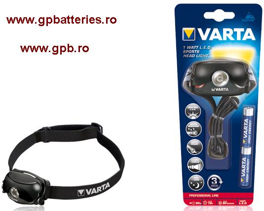 Lanterna Professional Line pentru cap VARTA Sports cod 18632 (Nu se mai fabrica, inlocuita cu Camelion din Germania)