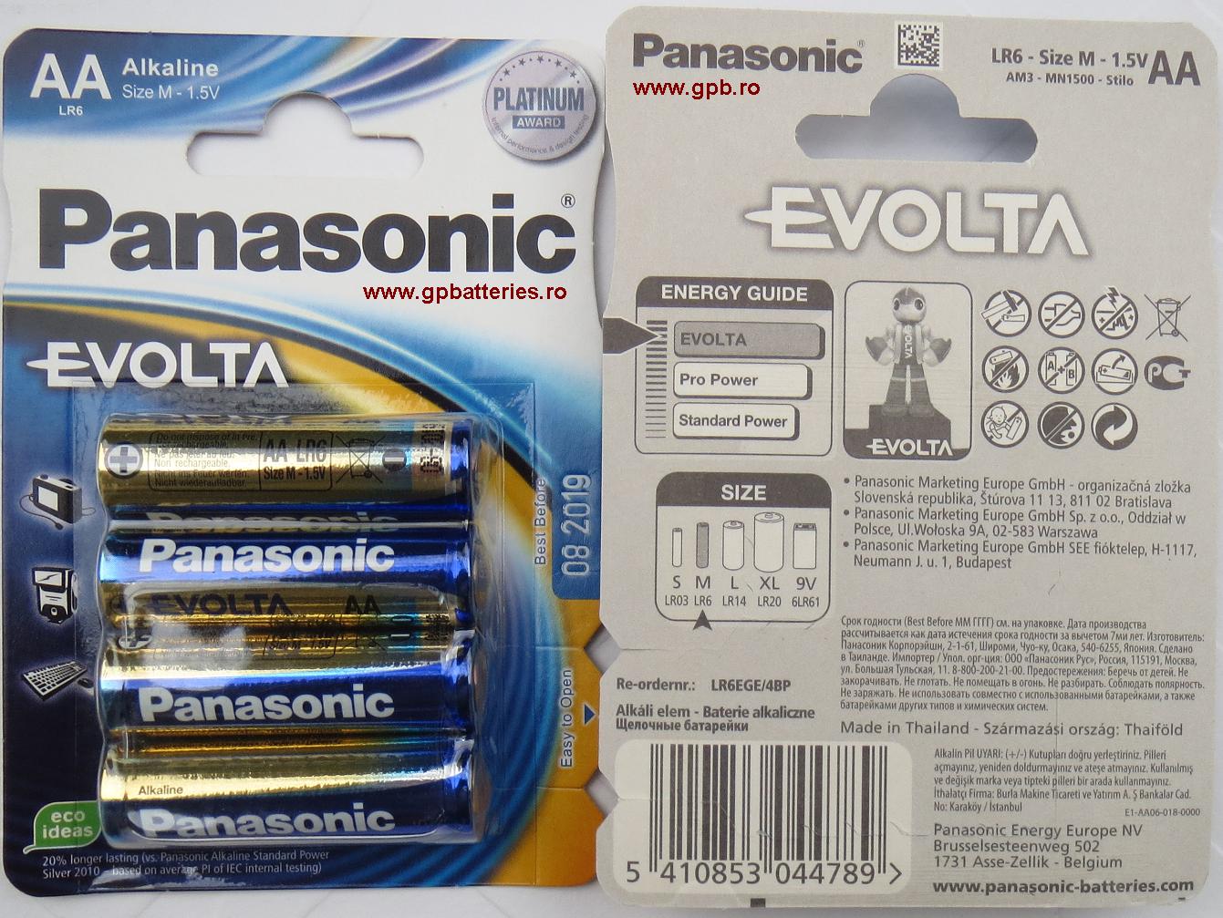 Baterie Evolta AA Panasonic