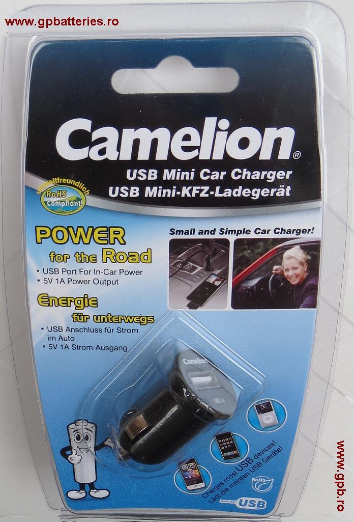 Camelion Germania alimentator (incarcator) MP3 de la auto (12-24V) la USB 5V 1A