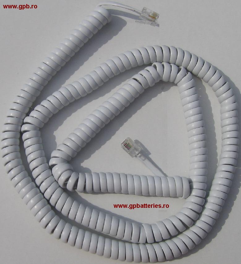 Cablu spiralat receptor telefon 7,5m