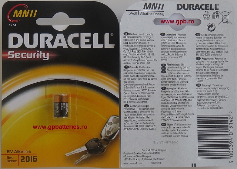 Baterie 11A Duracell