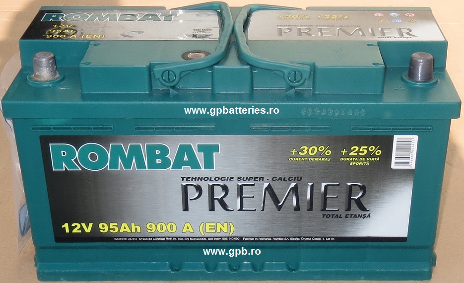 Acumulator auto 12V Rombat Premier 95A