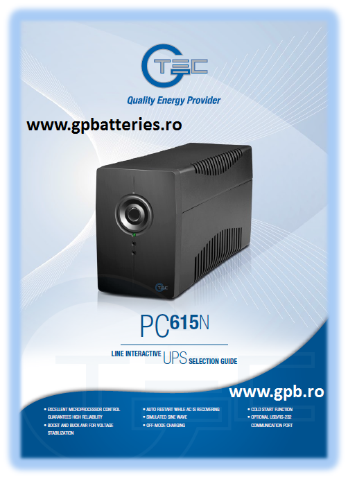 UPS G-Tec PC615N-850 850VA cu stabilizator