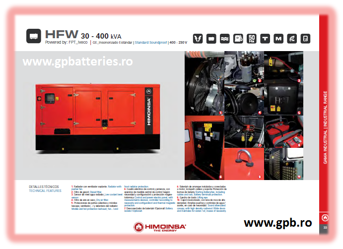 Grup electrogen Himoinsa HFW30T5 30KVA/33KVA