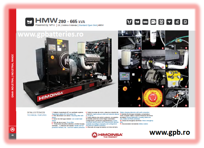 Grup electrogen Himoinsa HMW280T5 278KVA/306KVA