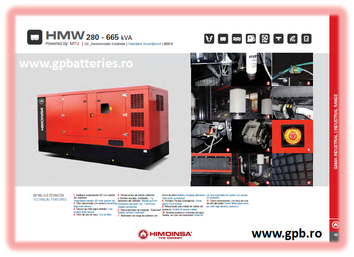 Grup electrogen Himoinsa HMW280T5 278KVA/306KVA