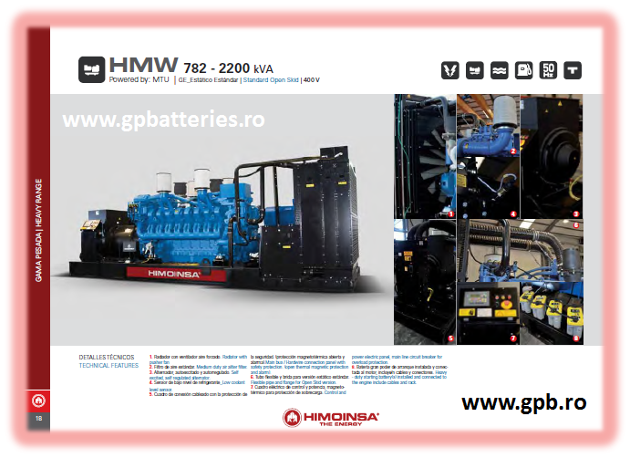 Grup electrogen Himoinsa HMW2200T5 2200KVA/2360KVA