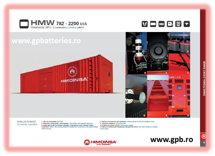 Grup electrogen Himoinsa HMW2200T5 2200KVA/2360KVA