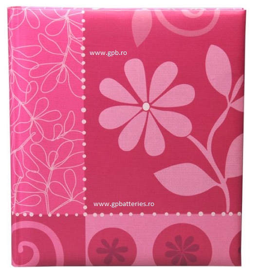 Henzo album Slip In Flower Festival red pentru 200 poze cu dimensiunea de 100mm x 150mm