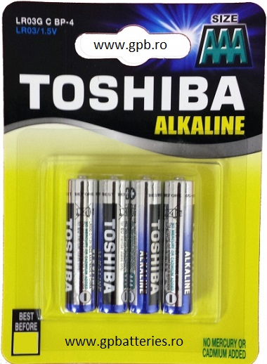 Baterie Toshiba AAA alcalina