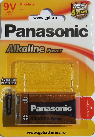 Panasonic baterie alcalina bronze 9V