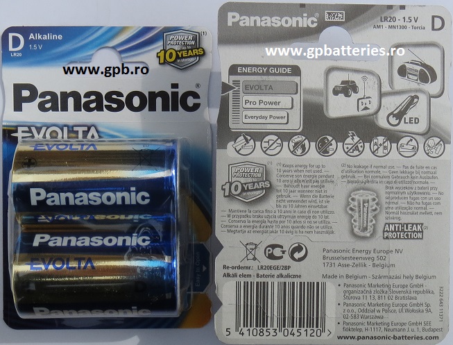 Baterie Evolta D R20 Panasonic